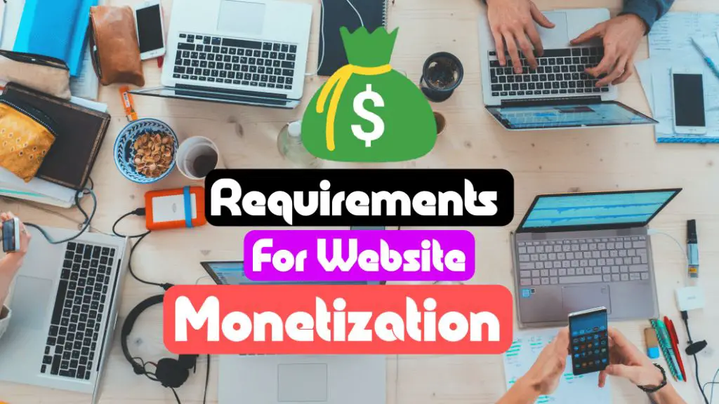 website monetization requirements 2023