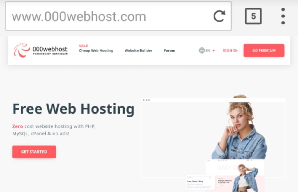 free domain and hosting for 1 year