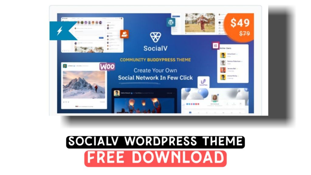 SocialV Social Network and Community BuddyPress Theme Nulled