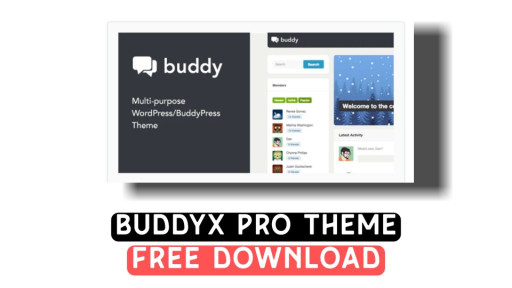 BuddyX Pro theme free download