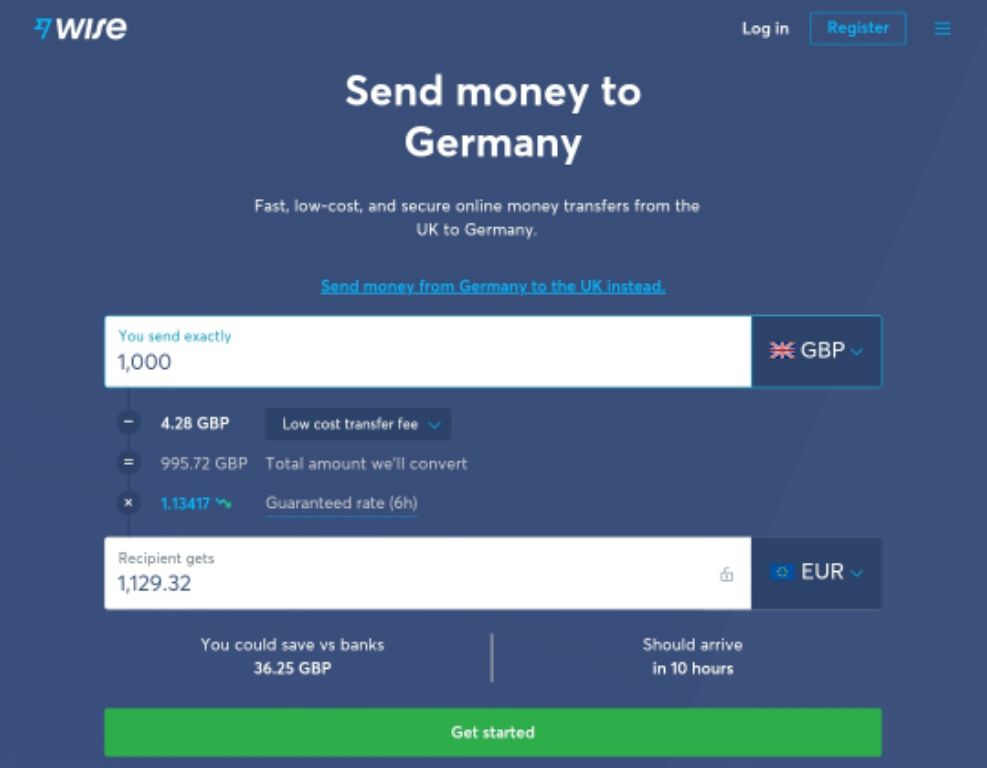 money transfer app in germany