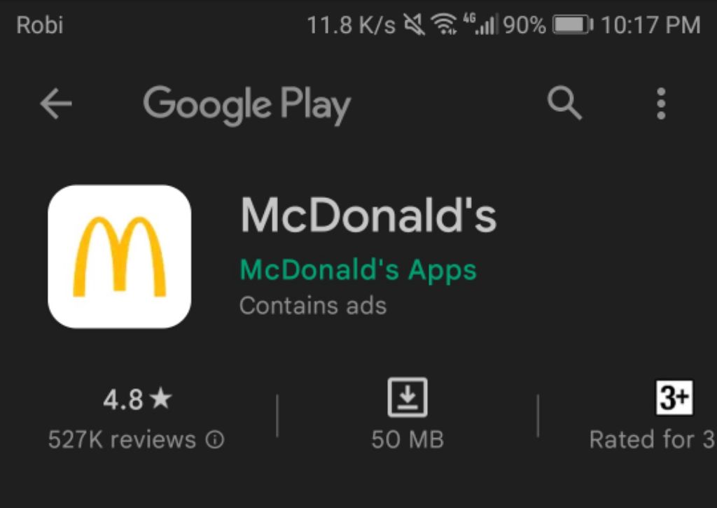 mcdonalds apk usa