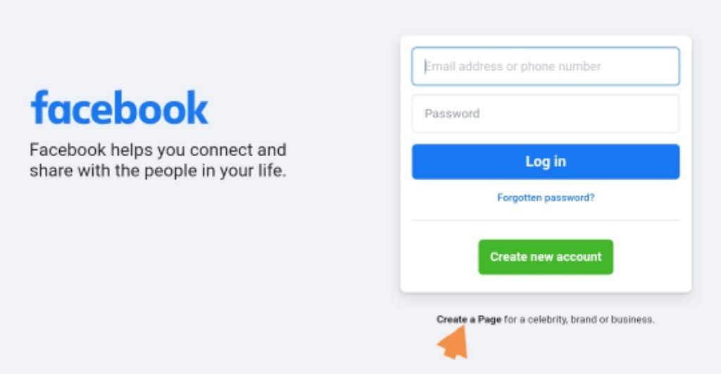 how to create a business facebook page without personal account