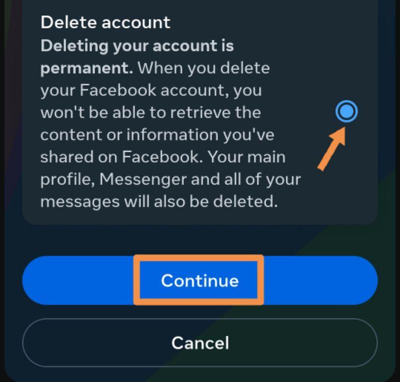 how to delete facebook account delete