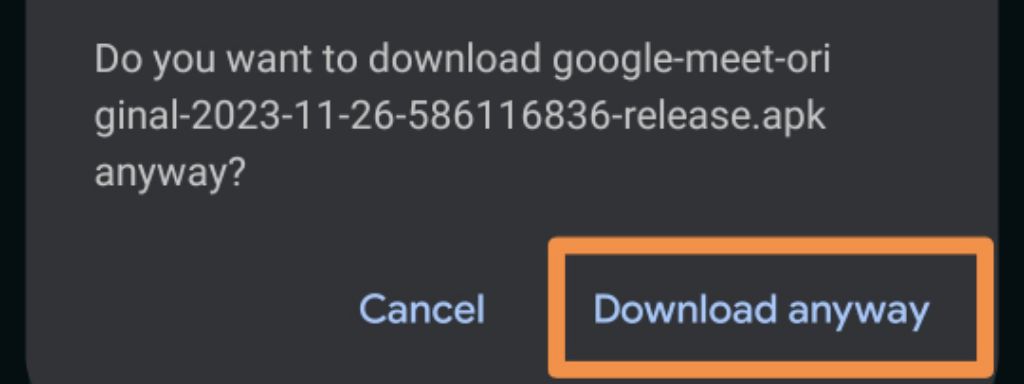 google meet download without play store