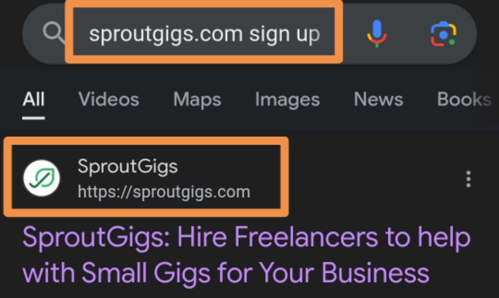 how to make account on sproutgigs