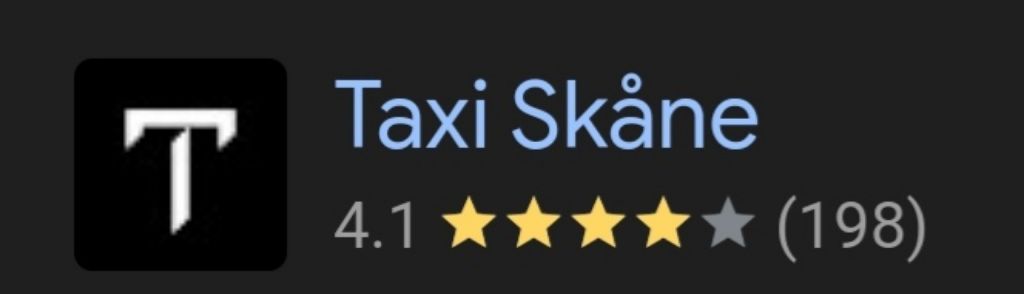 sweden taxi app