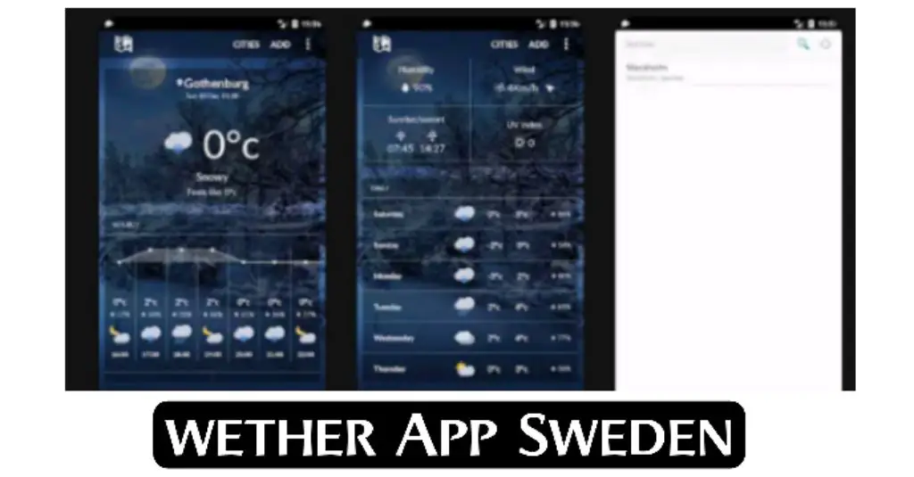weather app sweden
