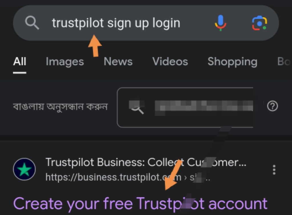 how to create trustpilot account