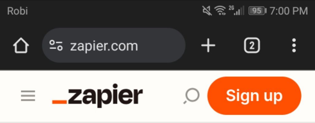 zapier sign up